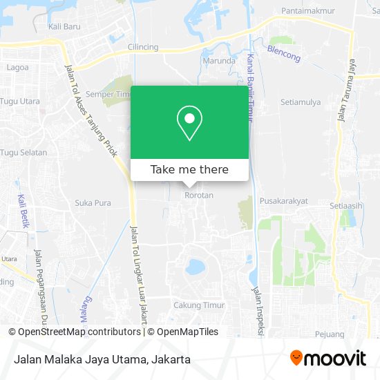 Jalan Malaka Jaya Utama map