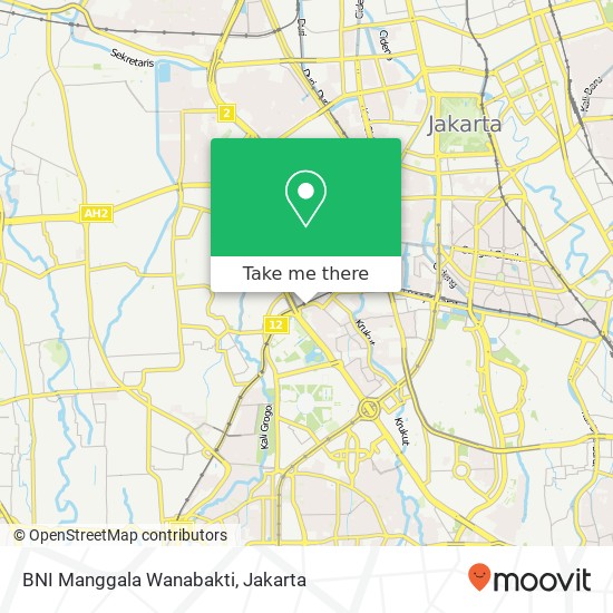 BNI Manggala Wanabakti map