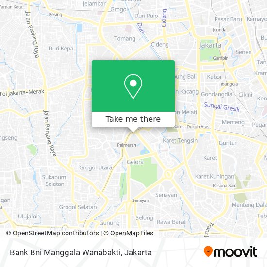 Bank Bni Manggala Wanabakti map