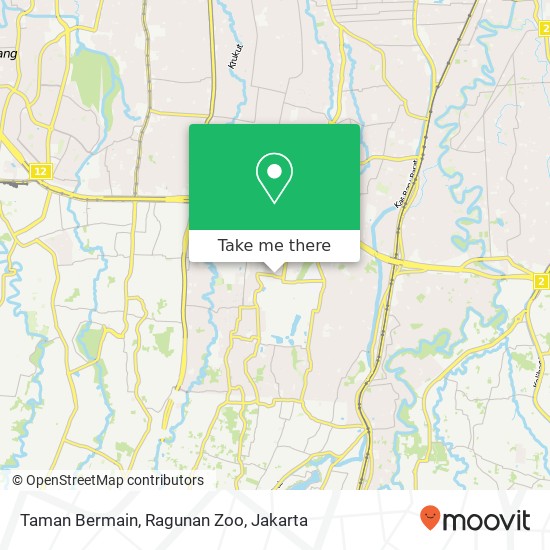 Taman Bermain, Ragunan Zoo map