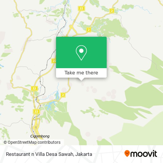 Restaurant  n Villa Desa Sawah map