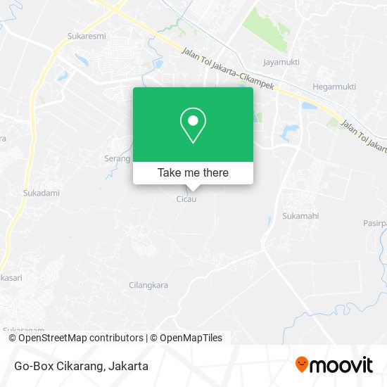 Go-Box Cikarang map