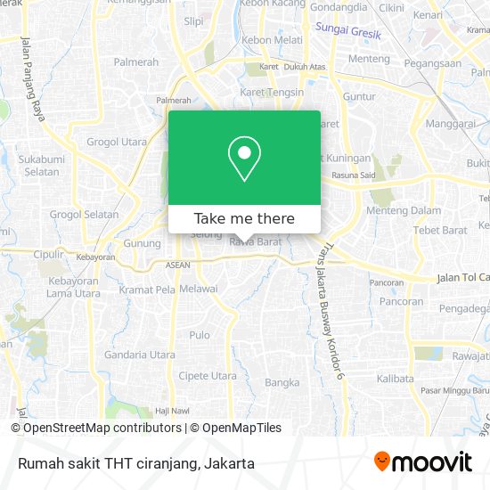 Rumah sakit THT ciranjang map