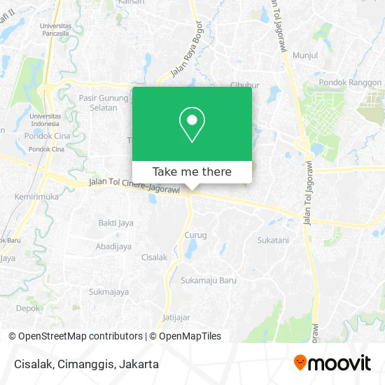Cisalak, Cimanggis map