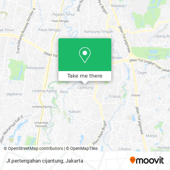 Jl.pertengahan cijantung map