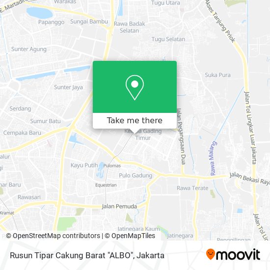 Rusun Tipar Cakung Barat "ALBO" map