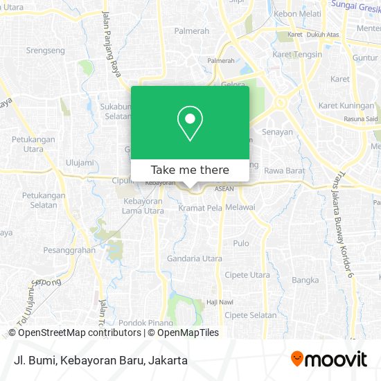 Jl. Bumi, Kebayoran Baru map