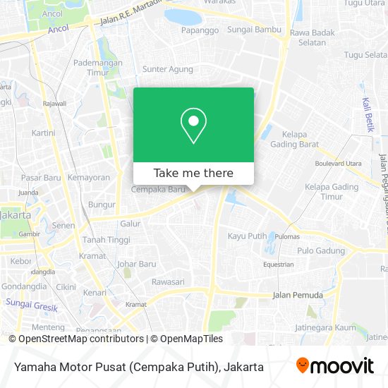 Yamaha Motor Pusat (Cempaka Putih) map