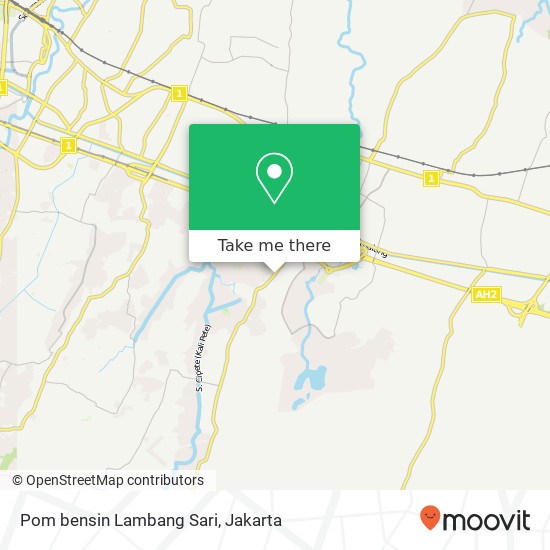 Pom bensin Lambang Sari map