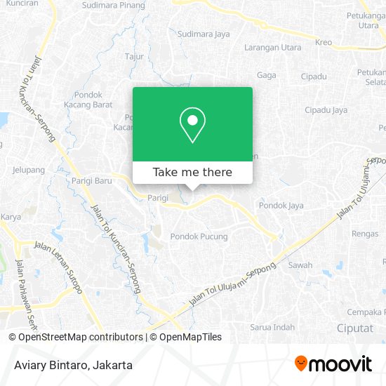 Aviary Bintaro map