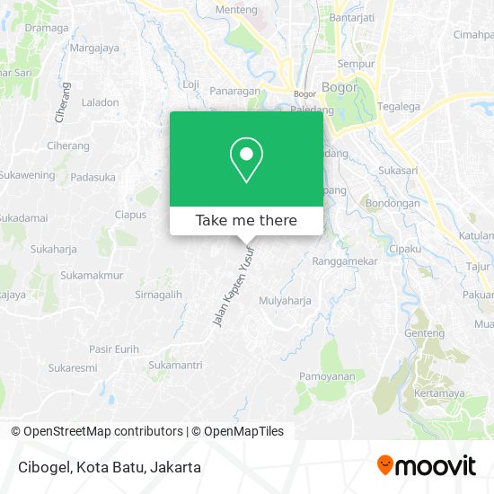 Cibogel, Kota Batu map