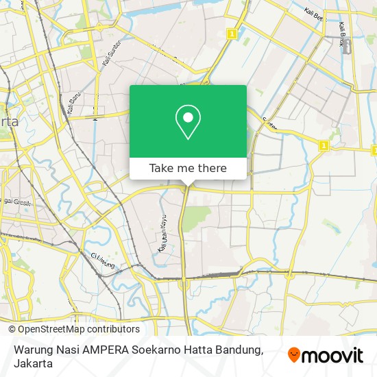 Warung Nasi AMPERA Soekarno Hatta Bandung map