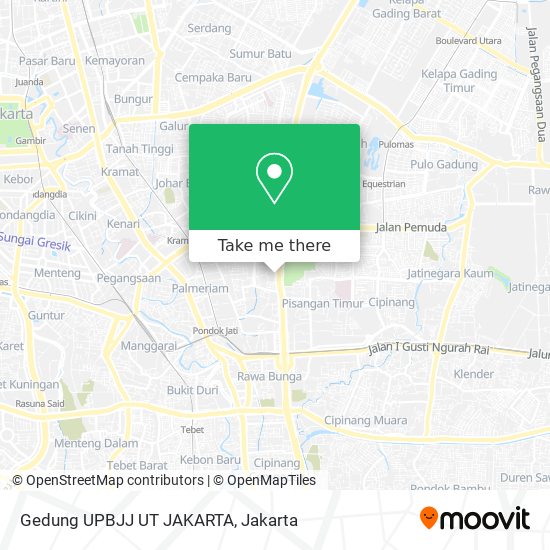 Gedung UPBJJ UT JAKARTA map