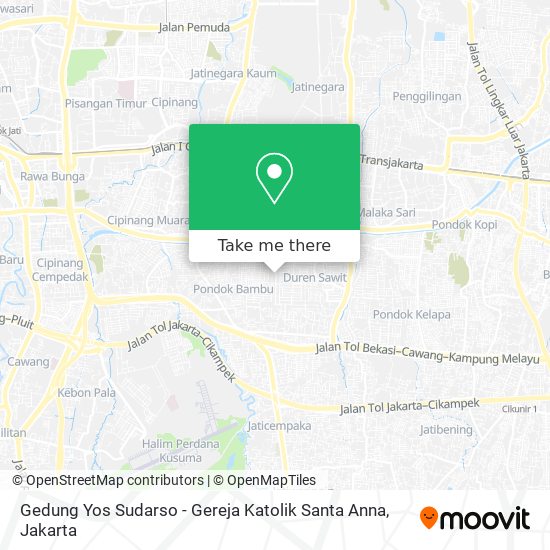 Gedung Yos Sudarso - Gereja Katolik Santa Anna map