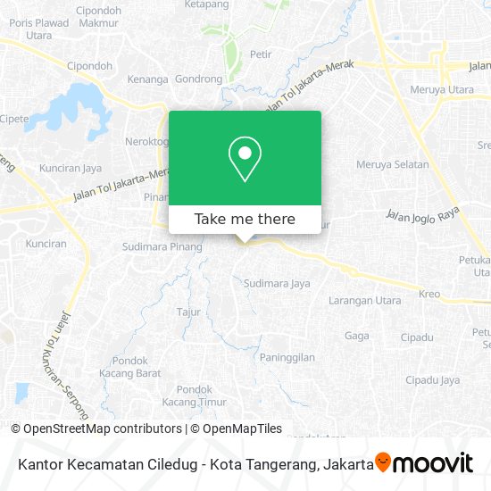 Kantor Kecamatan Ciledug - Kota Tangerang map