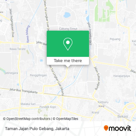 Taman Jajan Pulo Gebang map