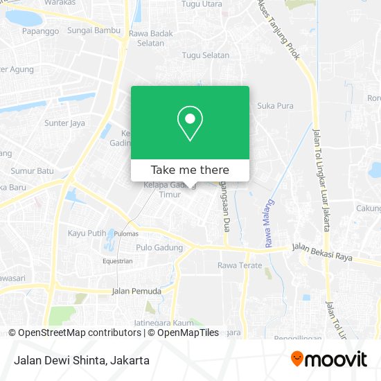 Jalan Dewi Shinta map