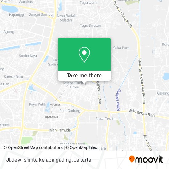 Jl.dewi shinta kelapa gading map