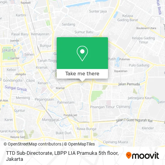 TTD Sub-Directorate, LBPP LIA Pramuka 5th floor map