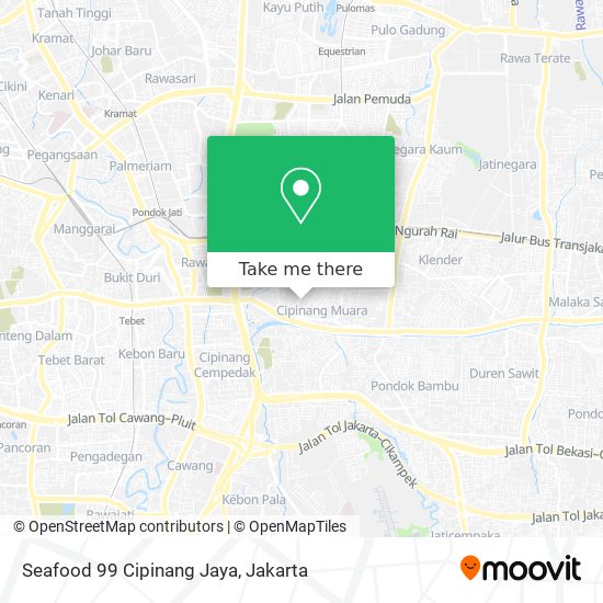 Seafood 99 Cipinang Jaya map