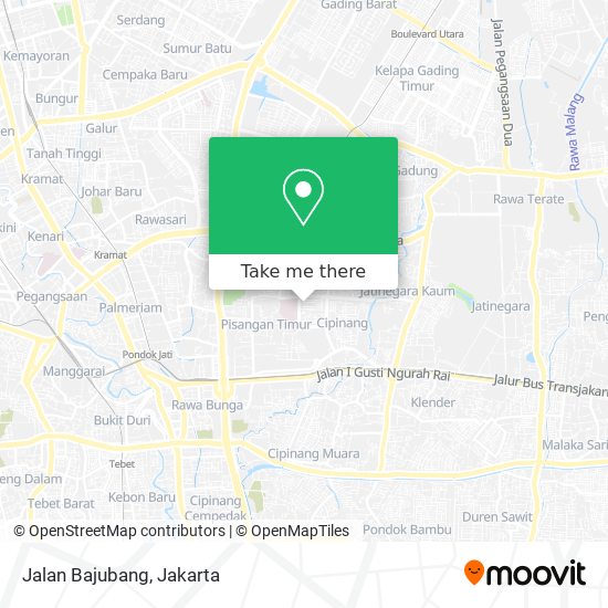 Jalan Bajubang map