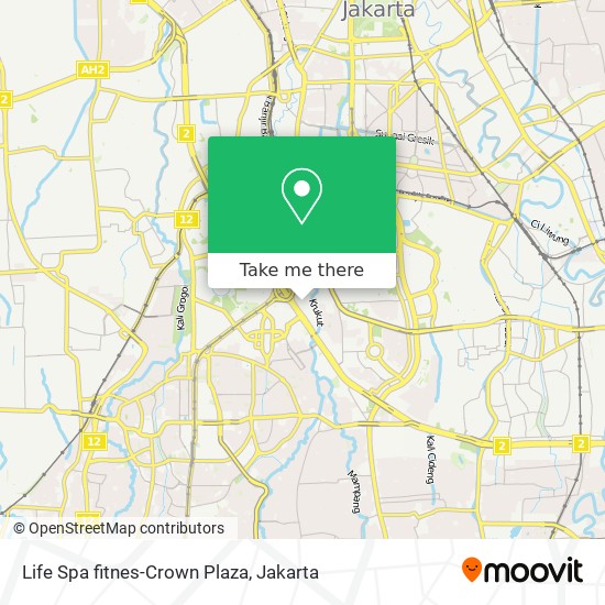 Life Spa fitnes-Crown Plaza map