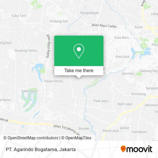PT. Agarindo Bogatama map