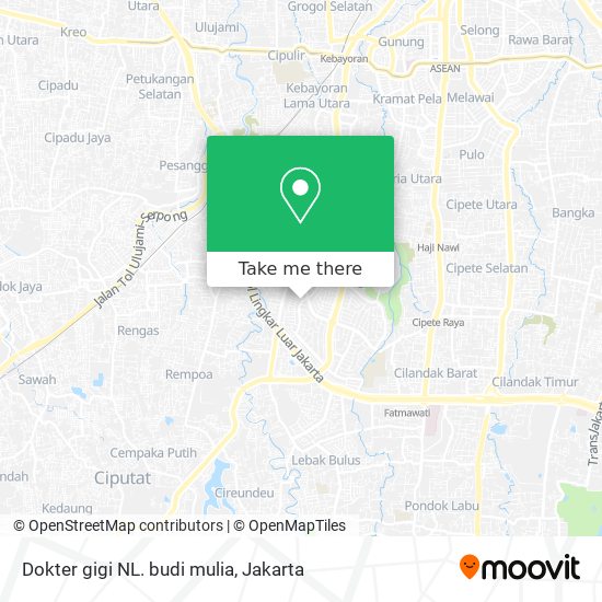 Dokter gigi NL. budi mulia map