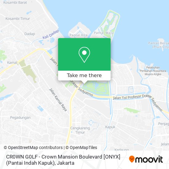 CR0WN G0LF - Crown Mansion Boulevard [ONYX] (Pantai Indah Kapuk) map