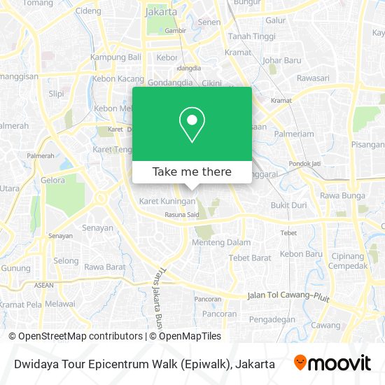 Dwidaya Tour Epicentrum Walk (Epiwalk) map