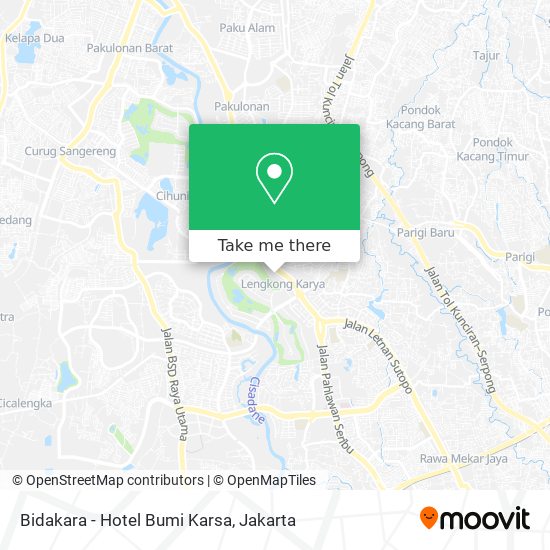 Bidakara - Hotel Bumi Karsa map