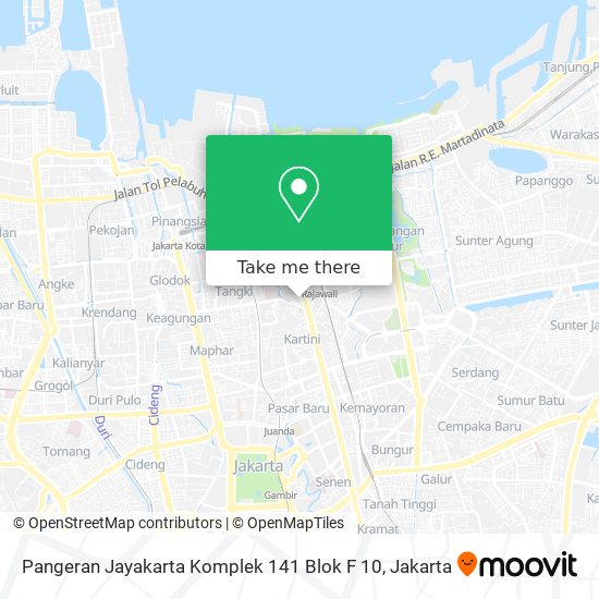 Pangeran Jayakarta Komplek 141 Blok F 10 map