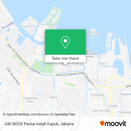 GBI ROCK Pantai Indah Kapuk map