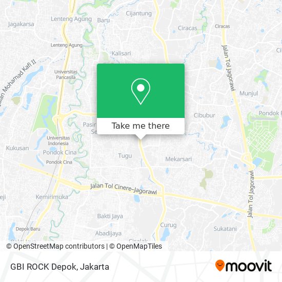 GBI ROCK Depok map