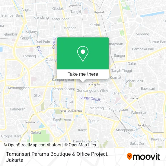 Tamansari Parama Boutique & Office Project map