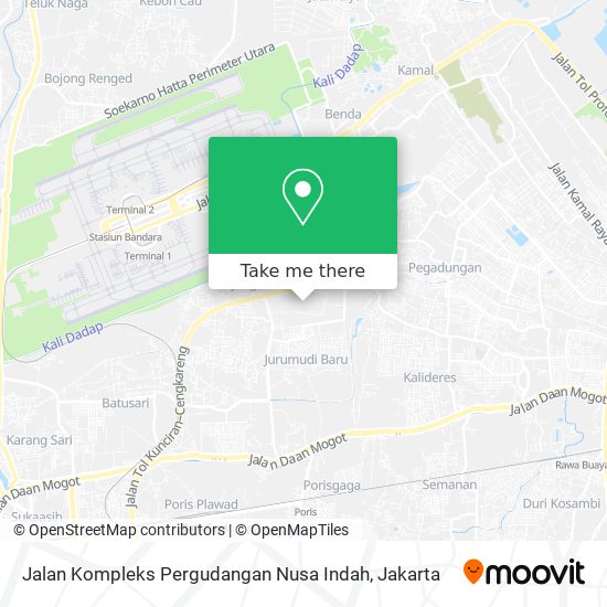 Jalan Kompleks Pergudangan Nusa Indah map