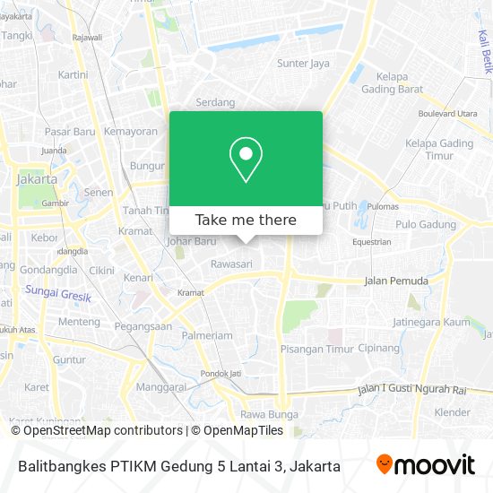 Balitbangkes PTIKM Gedung 5 Lantai 3 map