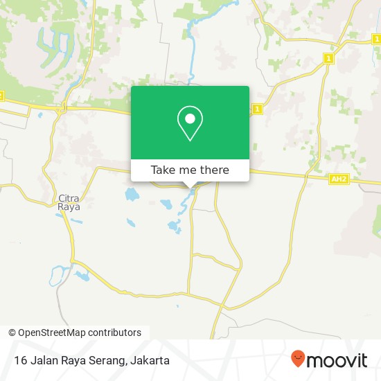 16 Jalan Raya Serang map