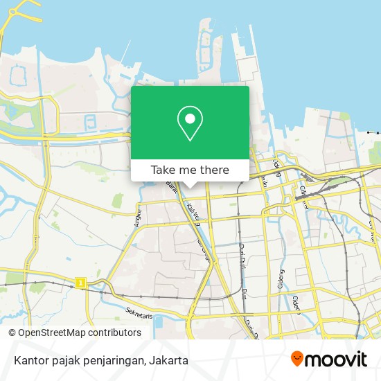 Kantor pajak penjaringan map