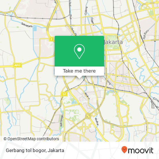 Gerbang tol bogor map