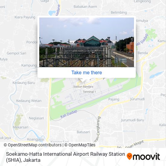 Soekarno-Hatta International Airport Railway Station (SHIA) map