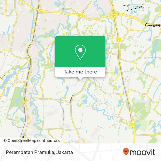 Perempatan Pramuka map