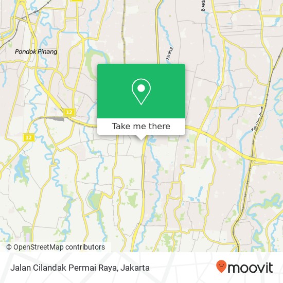 Jalan Cilandak Permai Raya map