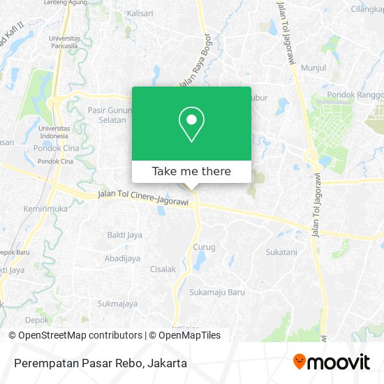 Perempatan Pasar Rebo map