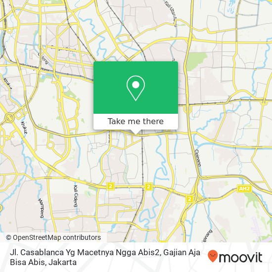 Jl. Casablanca Yg Macetnya Ngga Abis2, Gajian Aja Bisa Abis map
