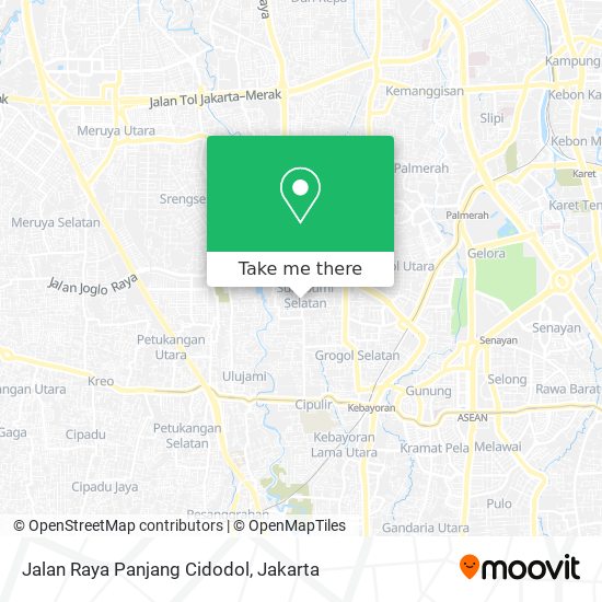 Jalan Raya Panjang Cidodol map