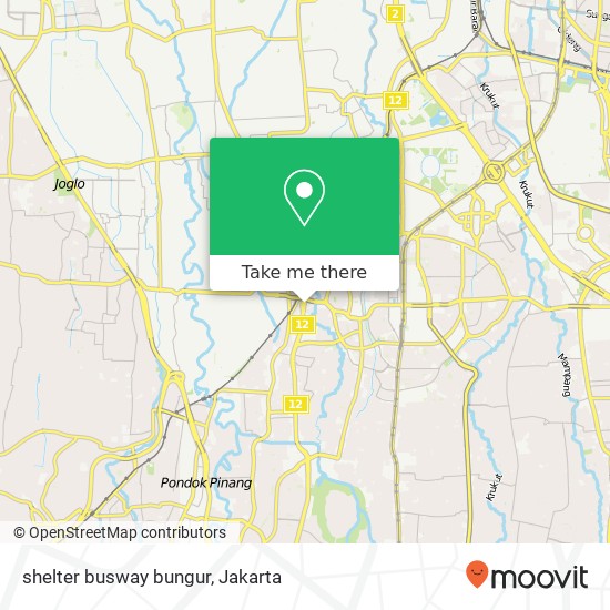 shelter busway bungur map