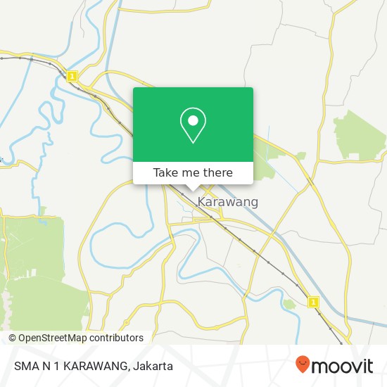 SMA N 1 KARAWANG map