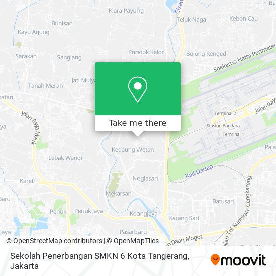 Sekolah Penerbangan SMKN 6 Kota Tangerang map