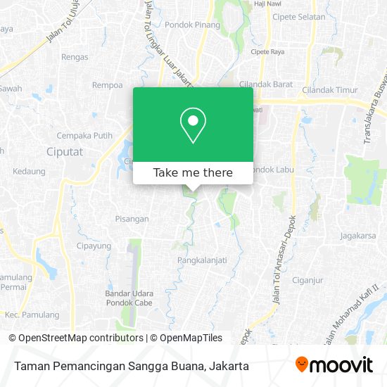 Taman Pemancingan Sangga Buana map